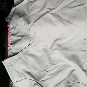 Heartsoul light gray scrub top